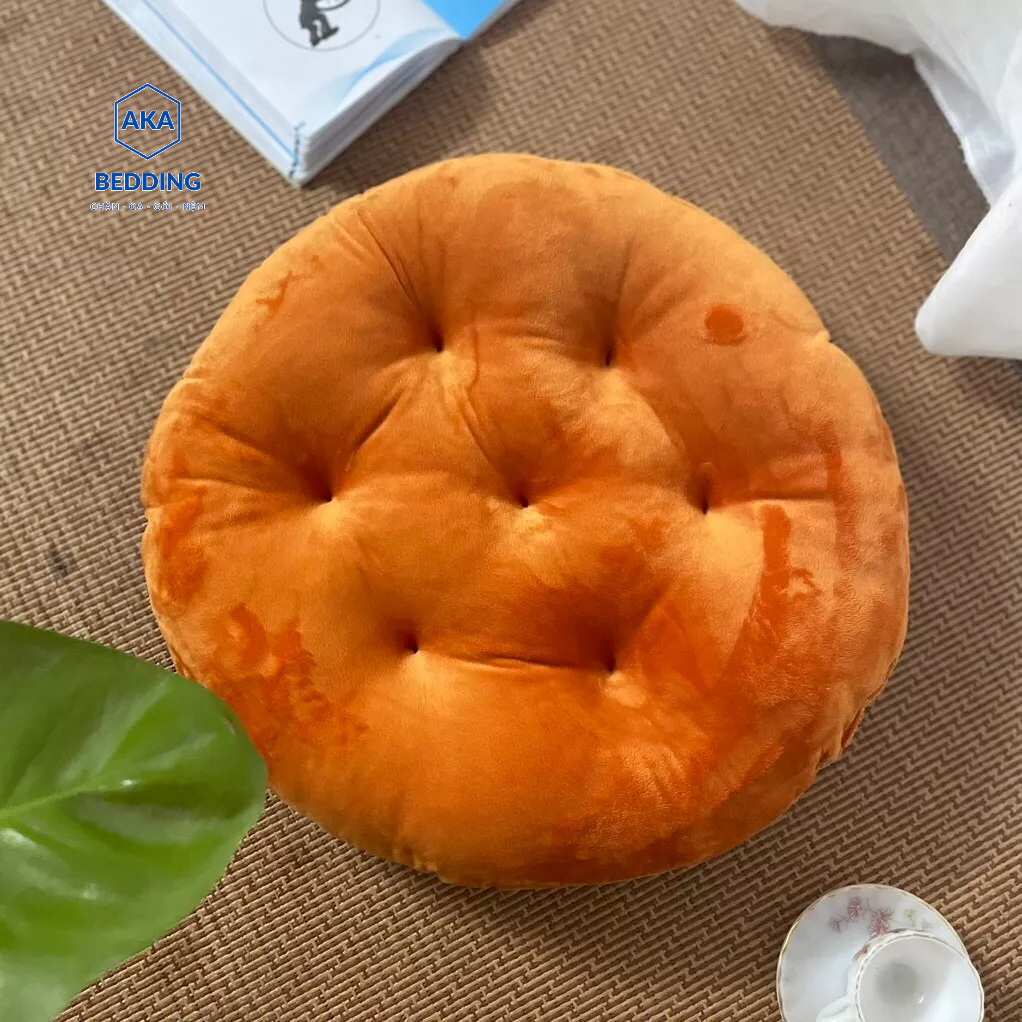 Đệm ngồi bệt mẫu tròn và mẫu vuông kích thước 40cm, nhiều công dụng và trang trí