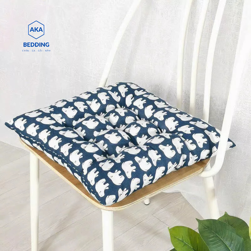 Đệm ngồi bệt mẫu tròn và mẫu vuông kích thước 40cm, nhiều công dụng và trang trí