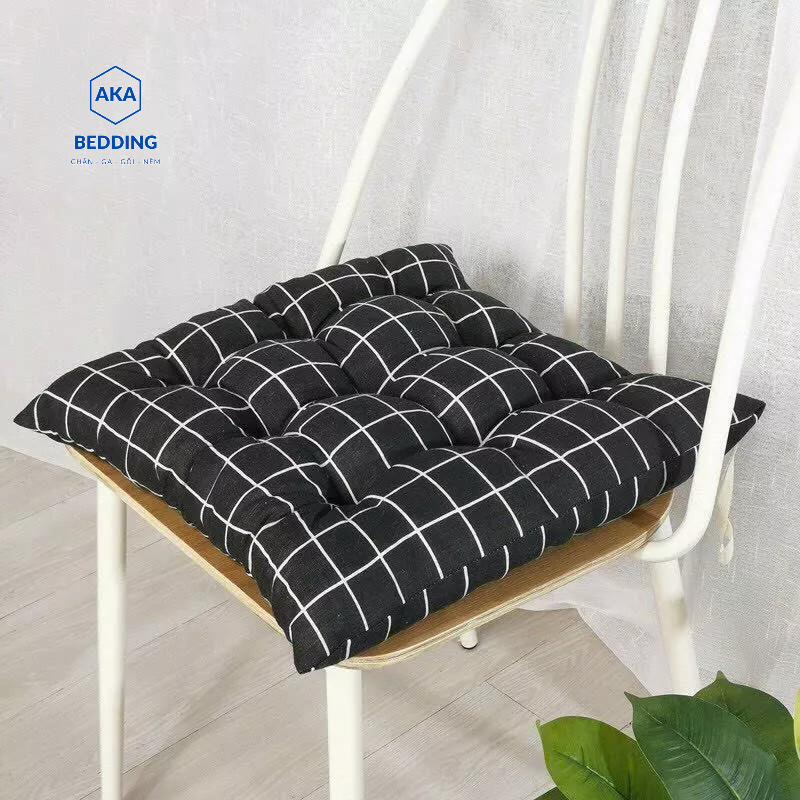 Đệm ngồi bệt mẫu tròn và mẫu vuông kích thước 40cm, nhiều công dụng và trang trí