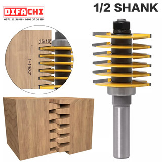 Mũi soi gỗ, mũi phay ghép ván răng lược thay được từng mũi riêng biệt cốt 8mm và 12.7mm