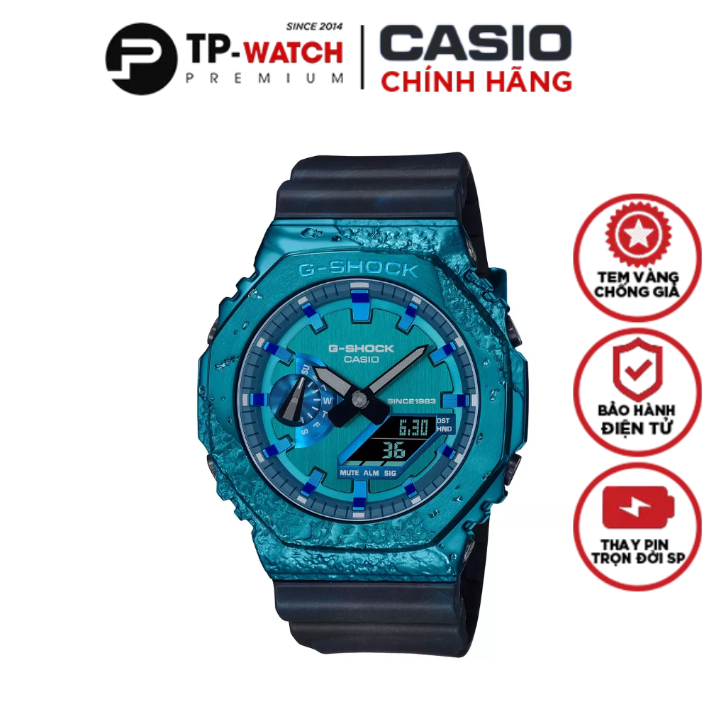 Đồng Hồ Nam Dây Nhựa Casio G-Shock GM-2140GEM-2A Chính Hãng Carbon Core | Phiên bản kỉ niệm 40th | GM-2140GEM-2ADR