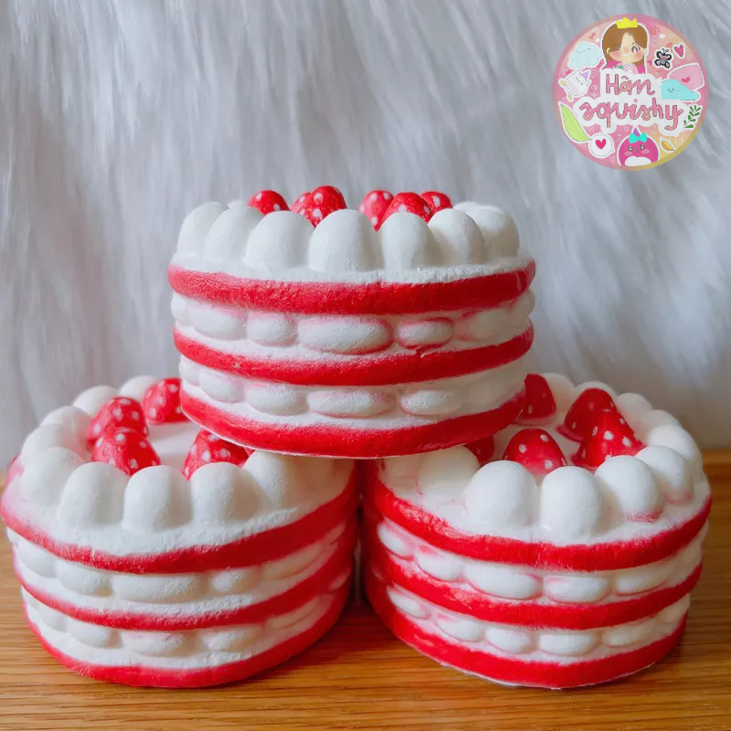Squishy bánh kem dâu size jumbo