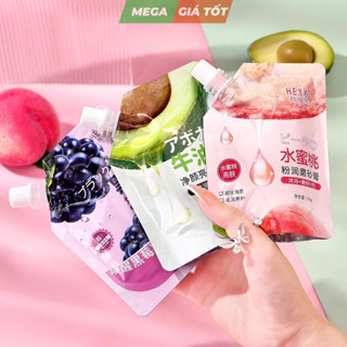 Tẩy tế bào chết body HEYXI chiết xuất từ trái cây làm trắng da dưỡng ẩm và se khít lỗ chân lông, gói 120g