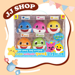 Bộ Đồ Chơi 5 Con Nhồi Bông Có Phát Âm Thanh Gia Đình Baby Shark - Nội Địa Hàn Quốc Cho Bé