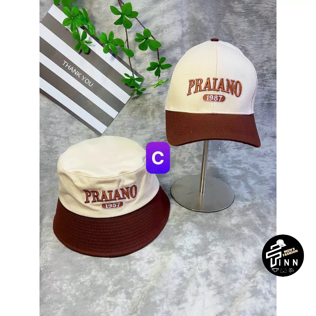 Nón kết - Mũ lưỡi trai kaki P.RAI.ANO 1.9.8.7 phối 2 màu