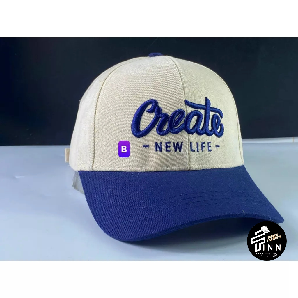 Nón kết - Mũ lưỡi trai kaki Cre.ate phối 2 màu