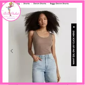 Quần ngố bò Madewell cho nữ - quần jeans nữ ống lỡ