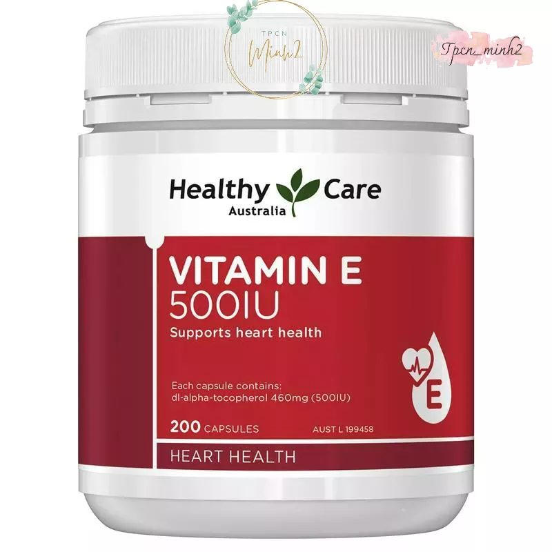 Vitamin E Healthy Care úc [DATE 2024] mẫu mới nhất, đẹp da chống lão hóa