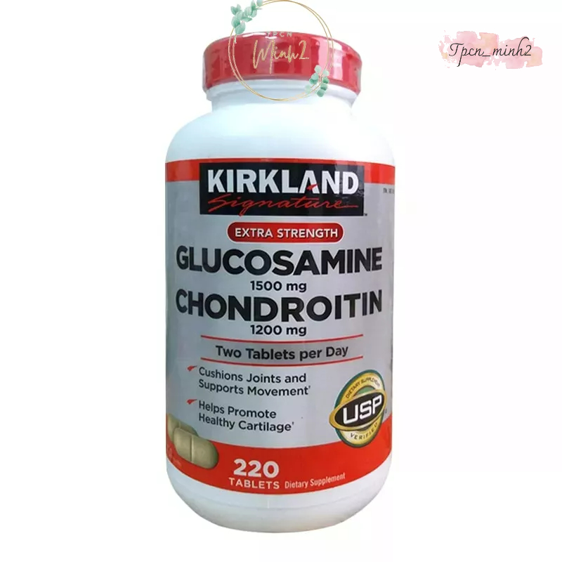 Viên uống bổ khớp Kirkland Glucosamine 1500mg & Chondroitin 1200mg 220 viên