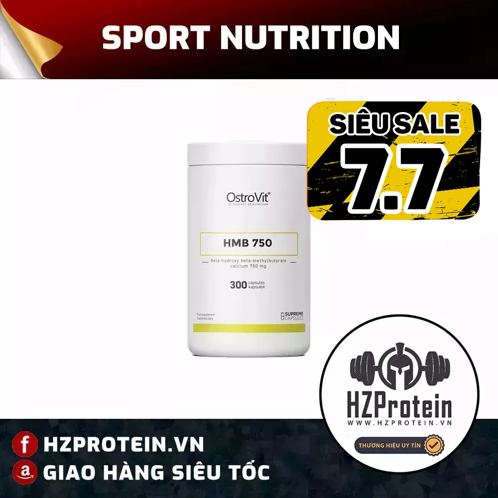 OSTROVIT HMB 750 TỔNG HỢP PROTEIN, CHỐNG DỊ HÓA CƠ BẮP