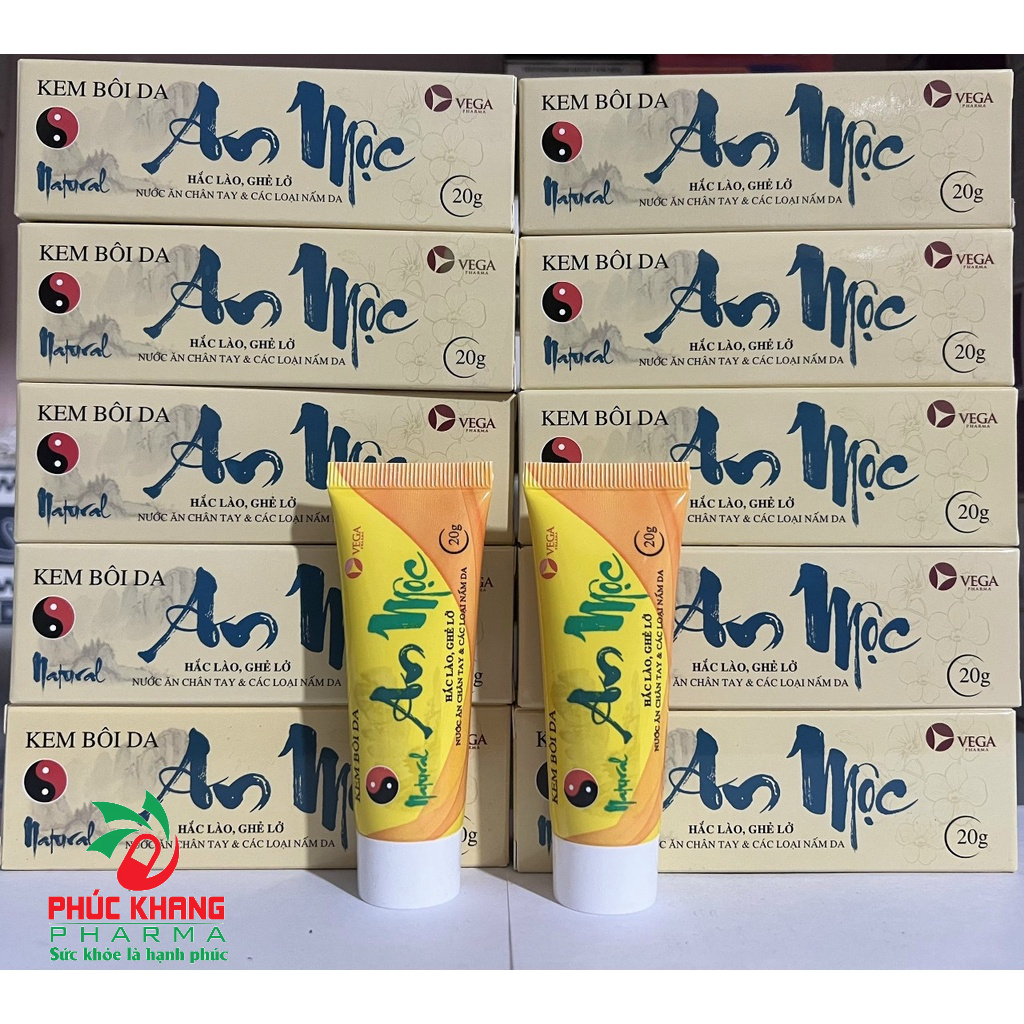 KEM BÔI DA AN MỘC, HỖ TRỢ GIẢM HẮC LÀO, GHẺ LỠ, NƯỚC ĂN TAY CHÂN, CÁC LOẠI NẤM DA