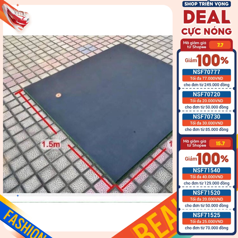 Thảm tập golf swing 1,5x1,5m - dày 3cm chắc chắn - bền đẹp - tặng kèm tee cao su