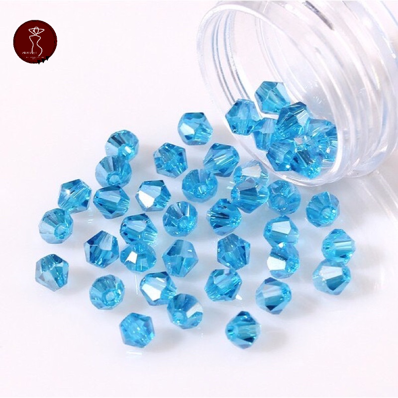 Cườm đá pha lê cao cấp sâu vòng, làm handmade(500viên)