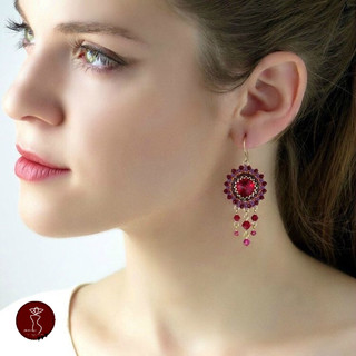 Cườm đá pha lê cao cấp sâu vòng, làm handmade(500viên)