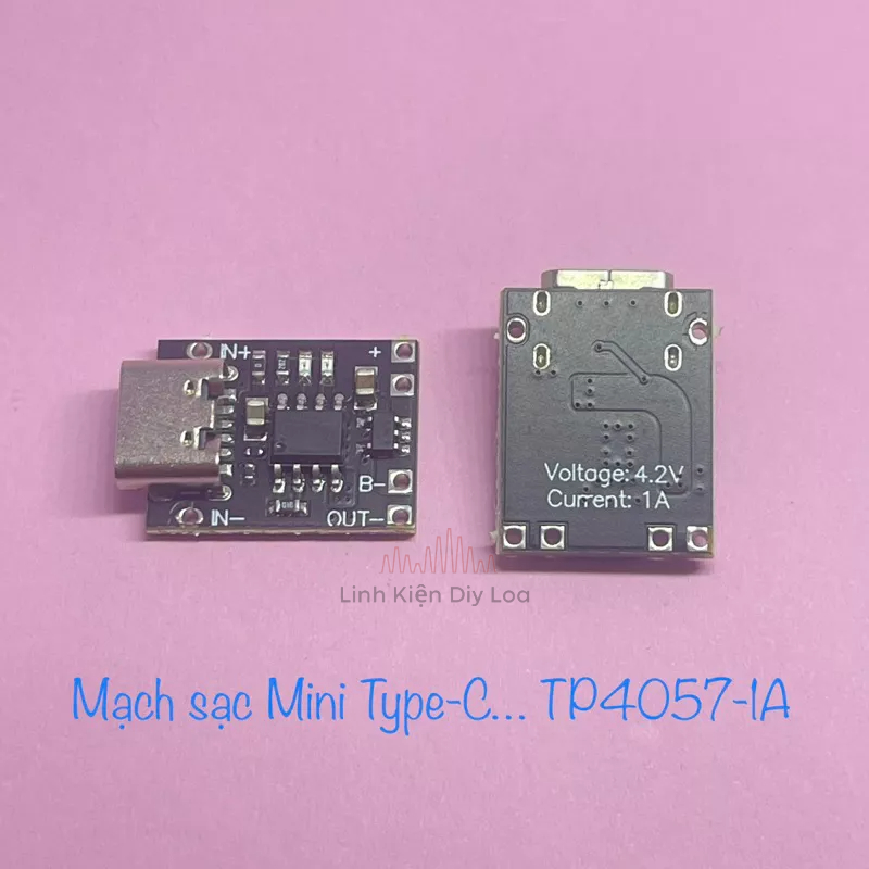 Mạch sạc mini pin 18650 type-c