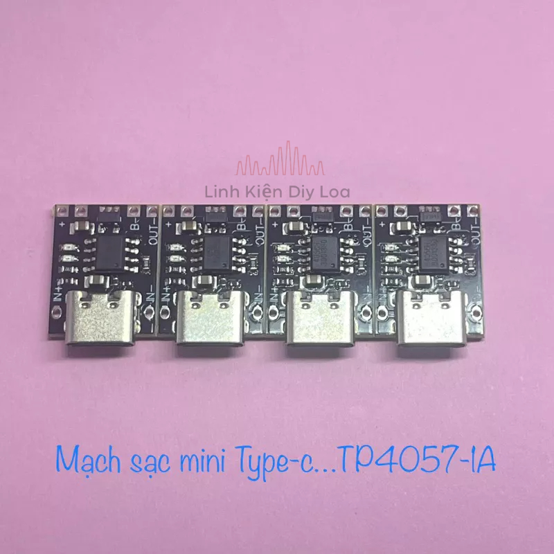 Mạch sạc mini pin 18650 type-c