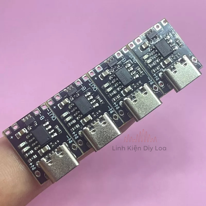 Mạch sạc mini pin 18650 type-c