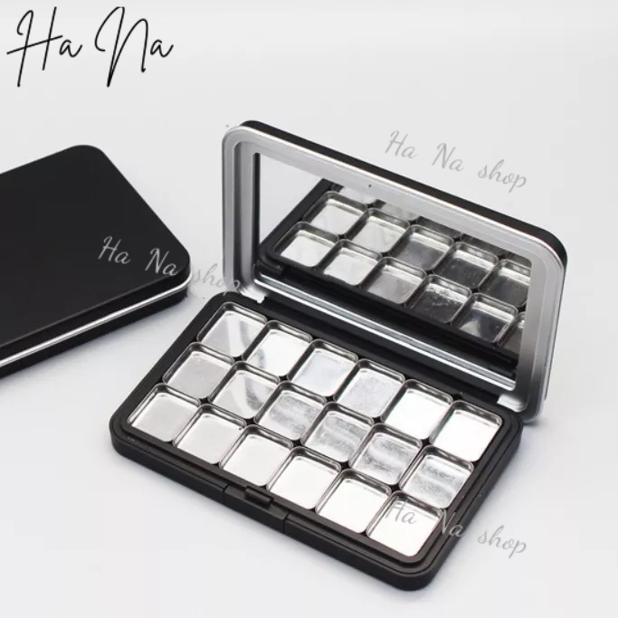 Hộp khay pha, đựng, mix màu gel vẽ 18 ô