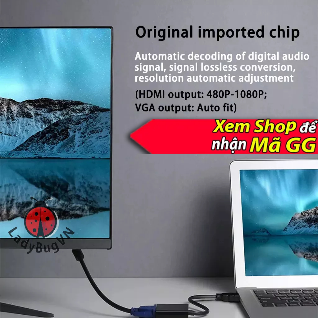 Dây cáp hdmi sang vga cáp hdmi ra vga dây hdmi to vga có âm thanh dây chuyển hdmi vga dây hdmi vga 1080 full hd fullhd