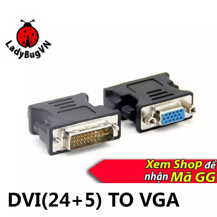 Đầu chuyển dvi to vga dvi sang vga đầu chuyển dvi ra vga dây chuyển dvi vga, dây dvi ra vga, dây cáp dvi vga