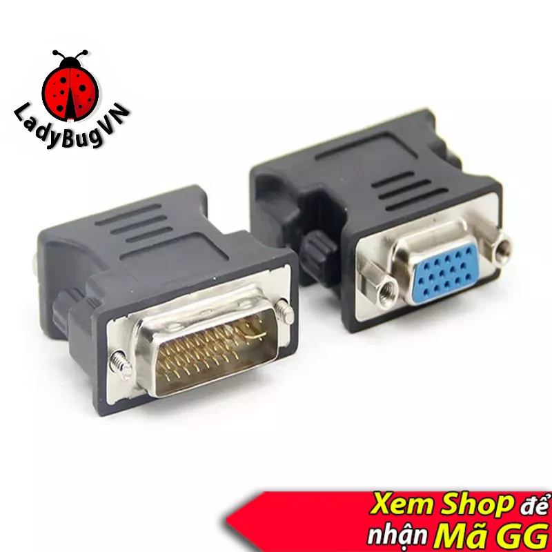 Đầu chuyển dvi to vga dvi sang vga đầu chuyển dvi ra vga dây chuyển dvi vga, dây dvi ra vga, dây cáp dvi vga