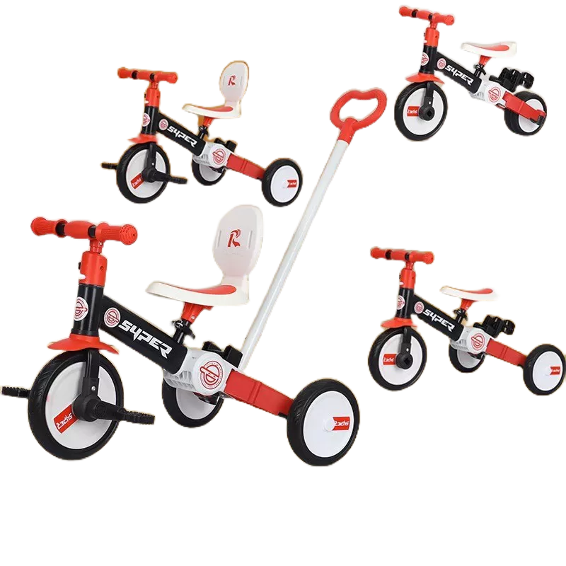 Xe đạp 3 bánh cho bé 2in1 xe đẩy cho bé cao cấp đa năng 1-5 tuổi
