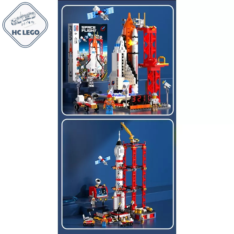 Bộ xếp hình tàu không gian vũ trụ, lego tàu vũ trụ cho trẻ