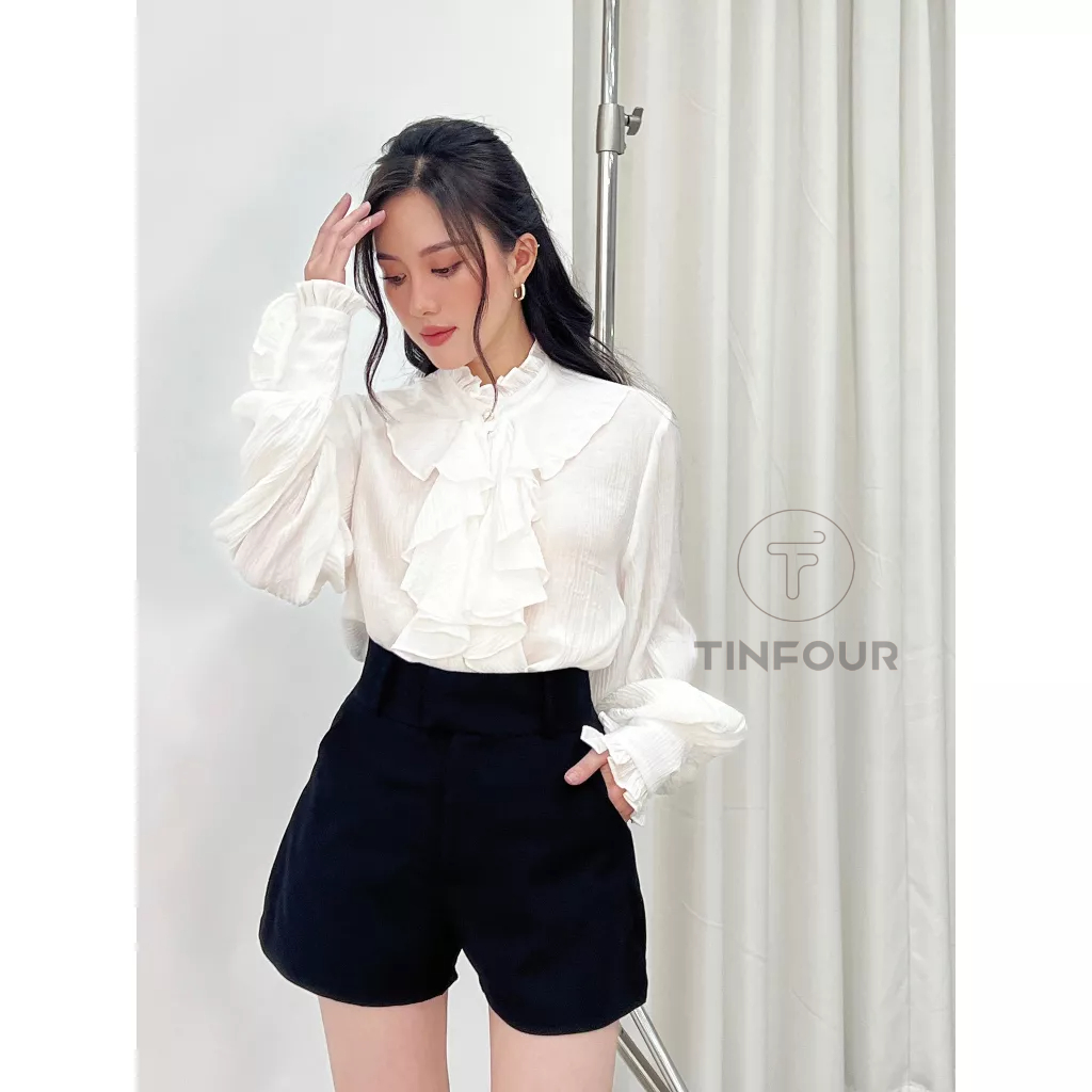 QUẦN SHORT NỮ ỐNG LOE NHẸ LƯNG CAO S61 TINFOUR