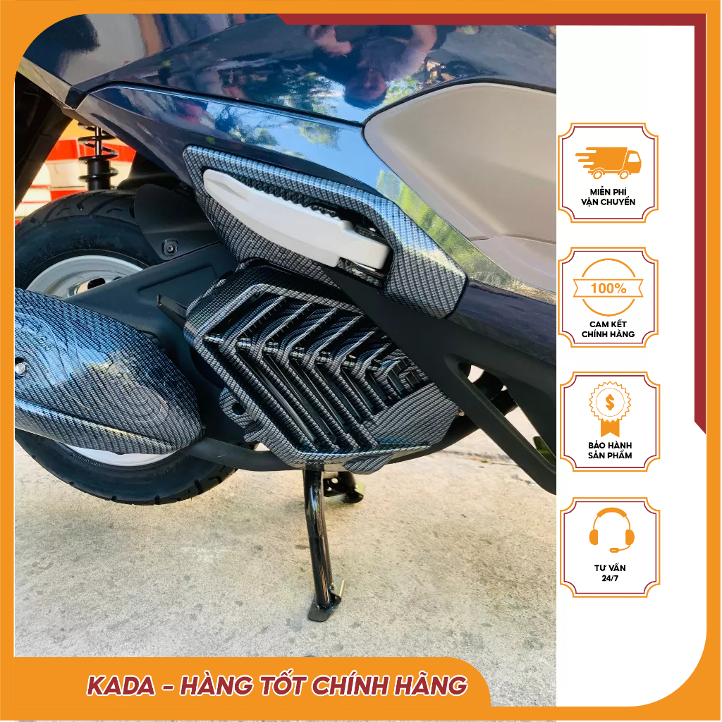 Ốp Gác Chân Lead (Ốp Gác Chân Sau Lead) Xi cho xe Honda Lead 2020-2022 Chống Va Đập- chính hãng Artistar