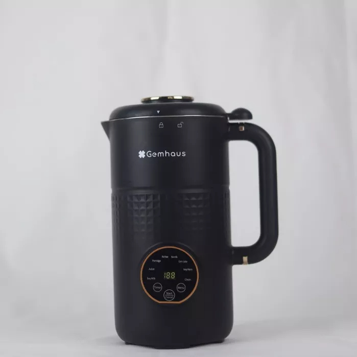 Máy nấu sữa hạt mini Gemhaus GH110 màu ĐEN có thể đun sôi nước, xay sinh tố...