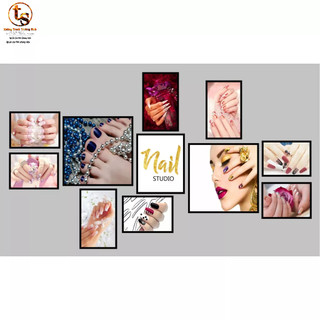 BỘ 11 TRANH NAIL + MI + SPA + PHUN XĂM + TÓC
