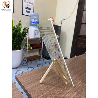 Đế gỗ kê bảng giá dịch vụ (menu)