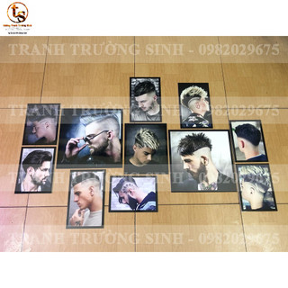 Bộ 11 tranh trang trí BARBER Mẫu hot 2020