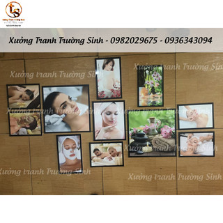 BỘ 11 TRANH TẤM CỨNG DÁN TƯỜNG CHO SPA