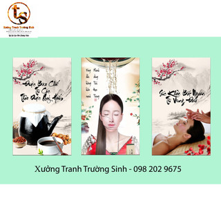 BỘ 3 TRANH SPA DƯỠNG SINH (40x60x3)
