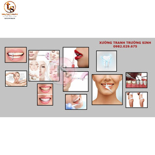 BỘ 11 TRANH TẤM CỨNG DÁN TƯỜNG (FILLER+NHA KHOA)