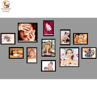 BỘ 11 TRANH TẤM CỨNG DÁN SPA + NAIL