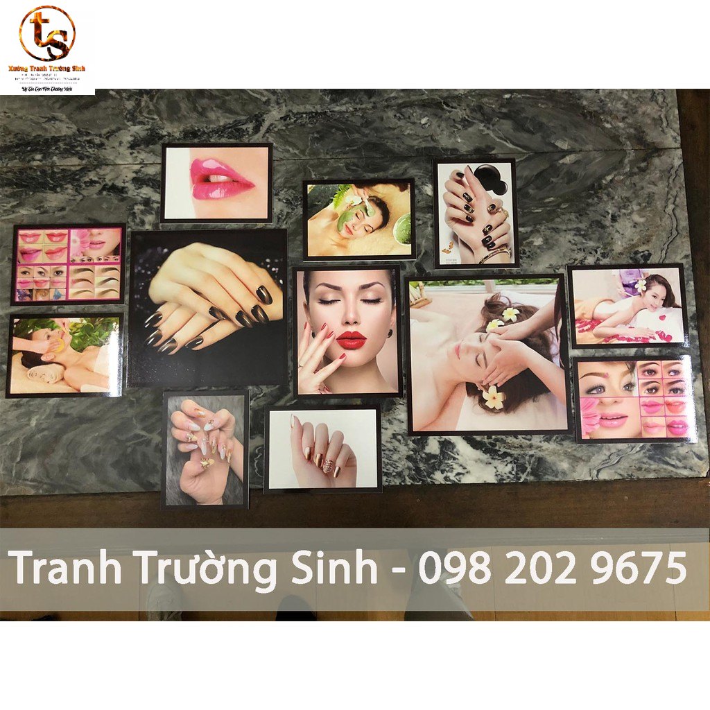 BỘ 12 TRANH PHUN XĂM+SPA+NAIL