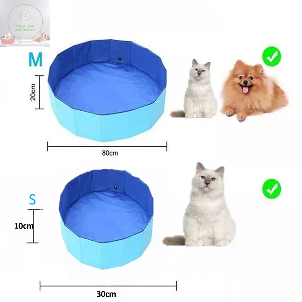 Bể Bơi Gấp Gọn Cho Thú Cưng, Có Thể Làm Bể Bóng Cho Trẻ Em Không Cần Phải Bơm Hơi