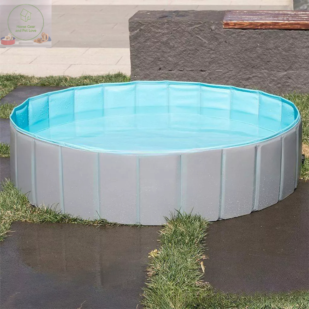 Bể Bơi Gấp Gọn Cho Thú Cưng, Có Thể Làm Bể Bóng Cho Trẻ Em Không Cần Phải Bơm Hơi