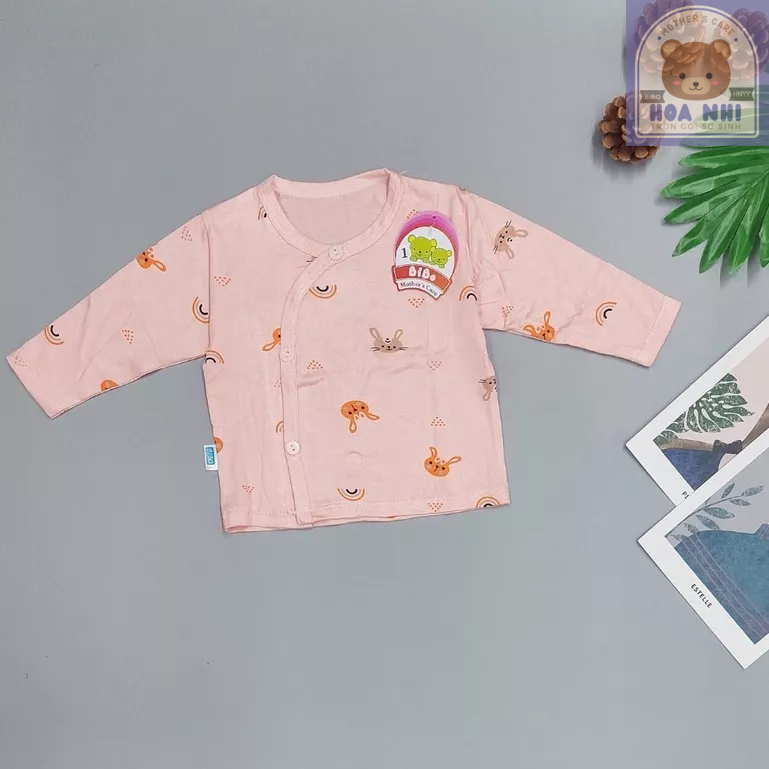 Áo Sơ Sinh Cho Bé, Áo Sơ Sinh Thun Lạnh Tay Dài Siêu Mềm Mát Cho Bé Từ 0-9 Tháng