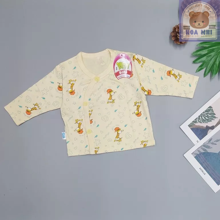 Áo Sơ Sinh Cho Bé, Áo Sơ Sinh Thun Lạnh Tay Dài Siêu Mềm Mát Cho Bé Từ 0-9 Tháng