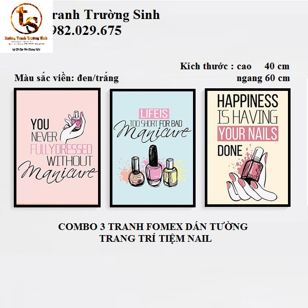 COMBO 3 TRANH NAIL NGHỆ THUẬT
