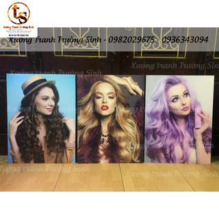BỘ 3 TRANH TÓC THỜI TRANG ĐẸP MỸ MÃN (40x60x3)