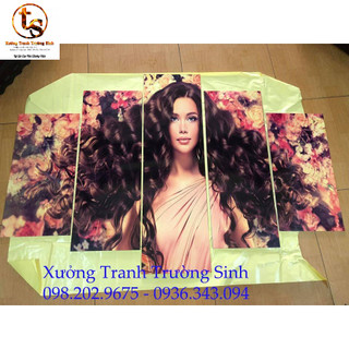 COMBO 2 BỘ TRANH GHÉP và 1 BỘ TRANH 11 TẤM SALON TÓC