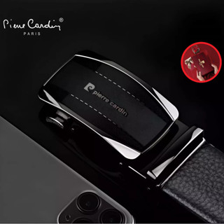 Thắt Lưng Nam Cao Cấp (Da Bò Thật 100%) Hàng Hiệu Pierre Cardin, Dây Nịt Nam WP9999 Hộp Gỗ Làm Quà Tặng, Quà Biếu