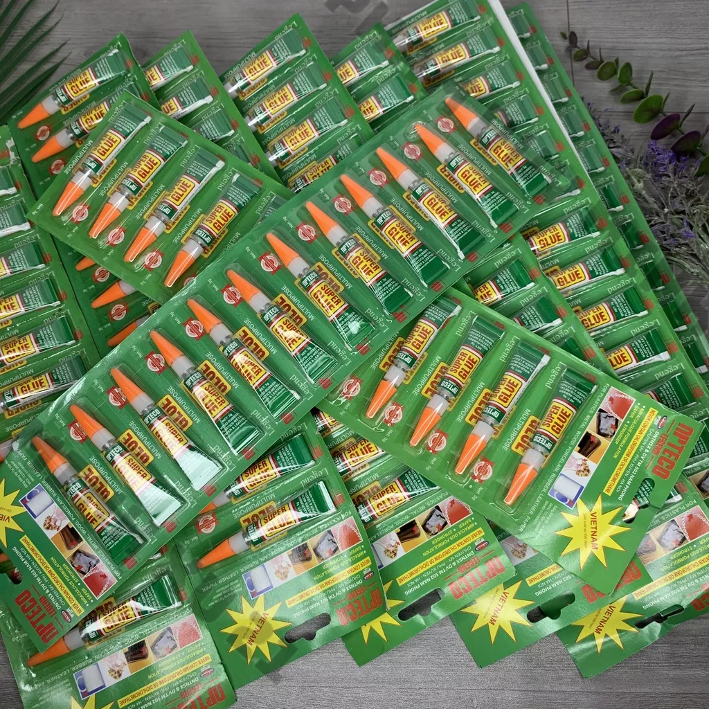 Keo dán đa dụng, Keo dán giầy dép Dán da dán túi sách vỉ 12 tuýp