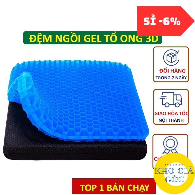 [Hàng Dày] Đệm Ngồi 2 Lớp 3D Thoáng Khí MAGIC CUSHION Thoáng Khí Tuần Hoàn | Nệm Ngồi Ghế Văn Phòng Ô Tô