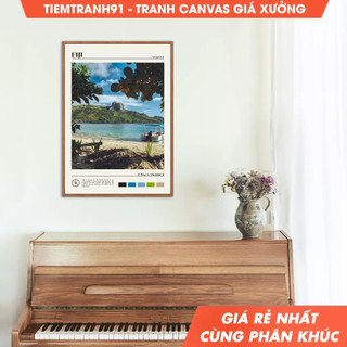 Tranh treo tường, Oil Paint, Fiji Wall Art, Fiji Poster, Fiji Photo, Fiji Wall Decor, Oceania Poster, Oceania Art.