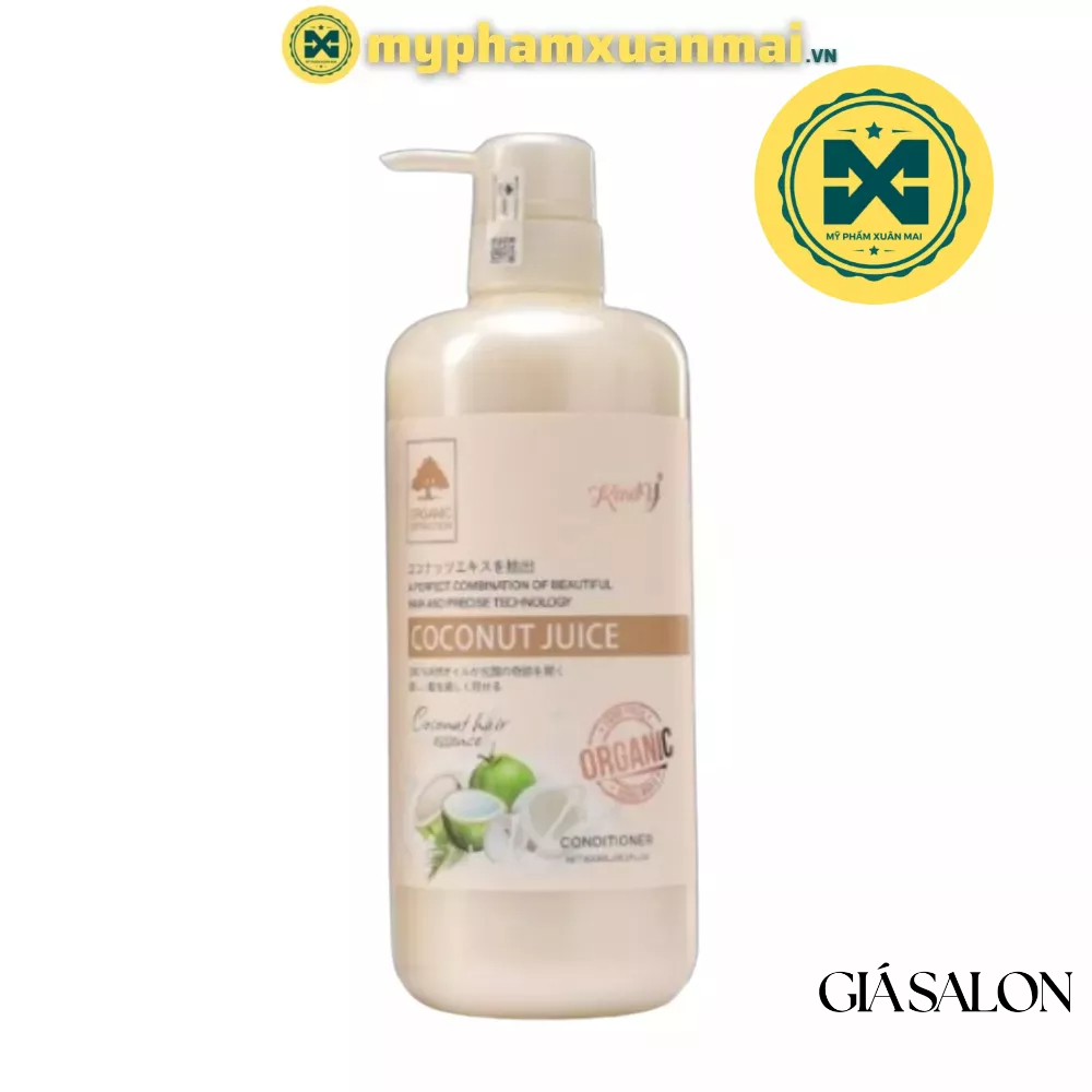 Cặp Dầu Gội Xả Selena kendy Hương Dừa 800ml